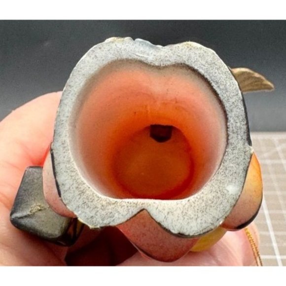 Kurts Adler Inc N Y MCM Orange Angel with Lantern Resin Ornament #2 - Picture 4 of 4